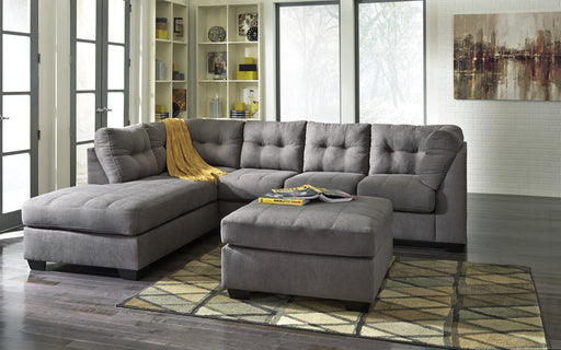 Maier Charcoal LAF Full Sleeper Sectional - Lara Furniture