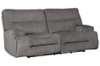 Coombs Charcoal Power Reclining Sofa - Lara Furniture