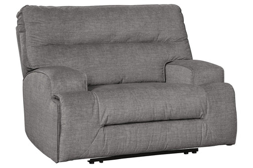 Coombs Charcoal Oversized Recliner - Lara Furniture