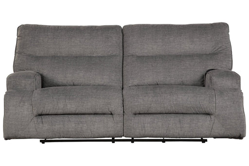 Coombs Charcoal Reclining Sofa - Lara Furniture