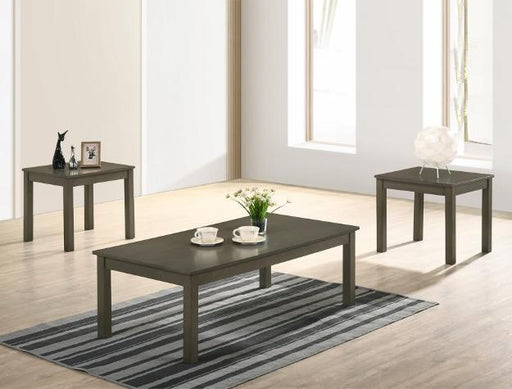 Pierce Gray 3-Piece Coffee Table Set (1xCoffee 2xEnd) - Lara Furniture