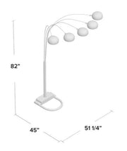 Peacock Arc Black 82" Floor Lamp - Lara FurnitureFloor Lamps