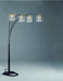 Rain Drop Arc Black 84" Floor Lamp - Lara Furniture