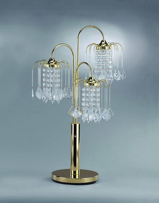 Rain Drop Gold 34" Table Lamp - Lara Furniture