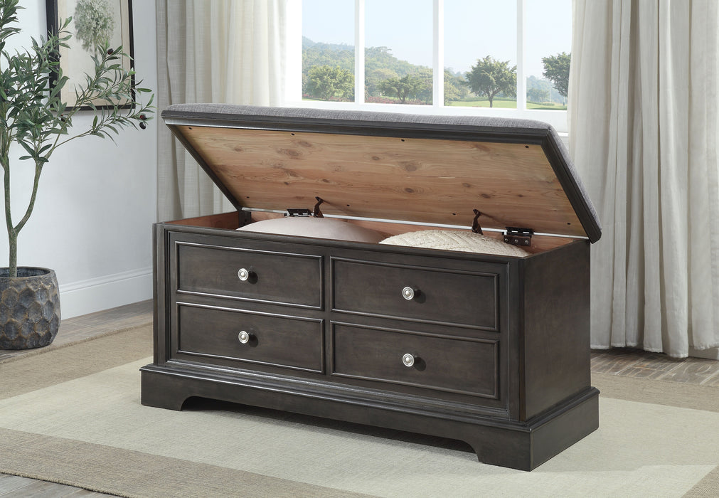 Cedar Seat Gray with Cushion - Lara Furniture