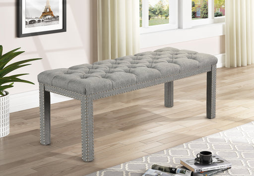 Finley Gray Accent Bench - Lara Furniture