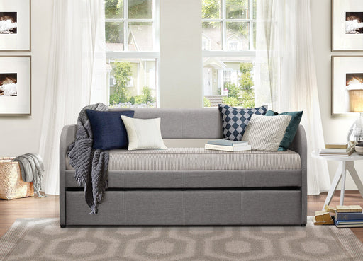Roland Gray Daybed with Trundle | 4950 - Luna Furniture (4761727860871)