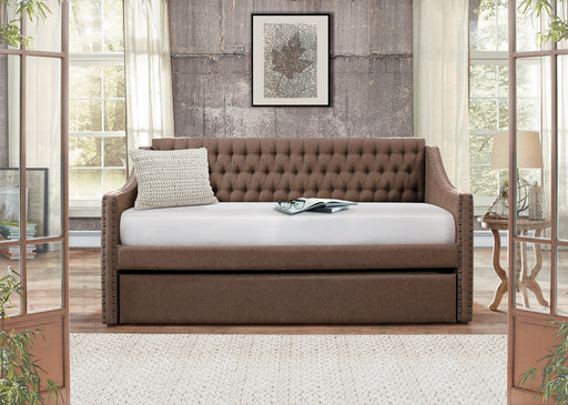 Tulney Brown Daybed with Trundle | 4966 - Luna Furniture (4761726451847)