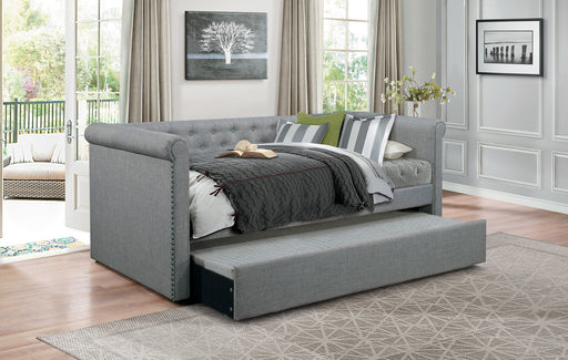 Edmund Gray Twin Daybed with Trundle - Luna Furniture (4761723273351)
