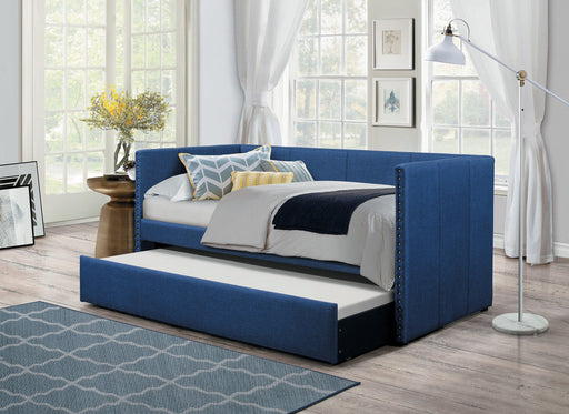 Therese Blue Daybed with Trundle | 4969 - Luna Furniture (4761725272199)