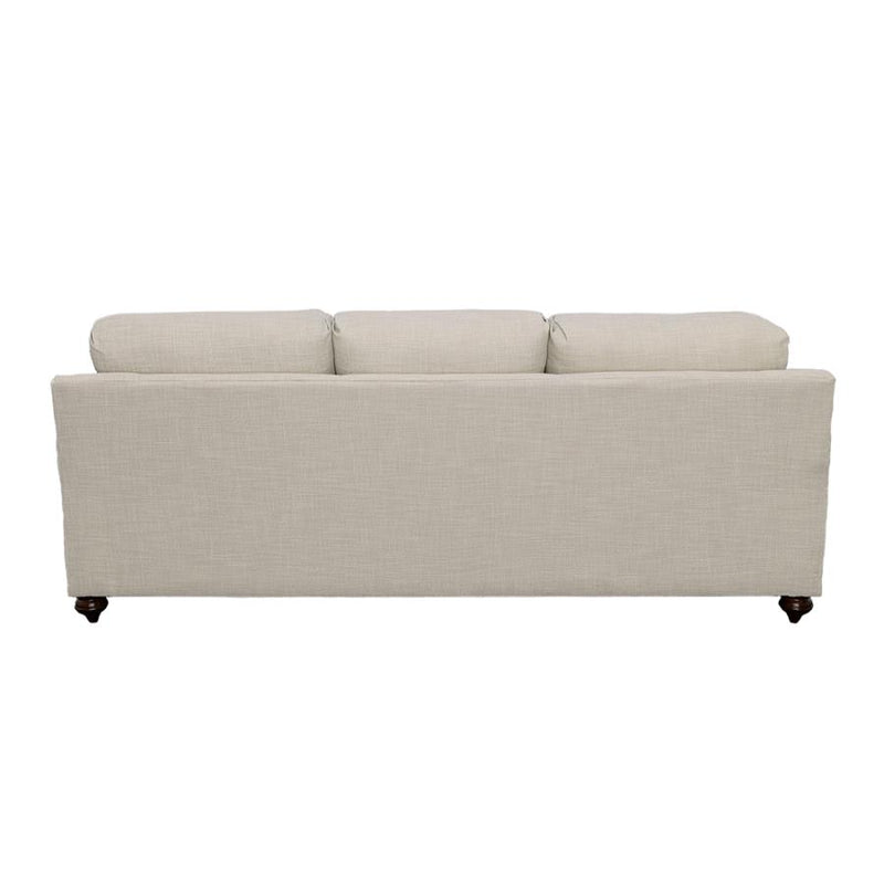 Glenn Recessed Arms Sofa Light Gre