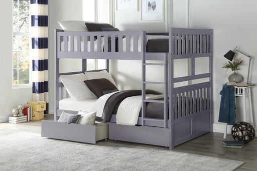 Orion Gray Full/Full Bunk Bed | B2063 - Luna Furniture (4761700991111)