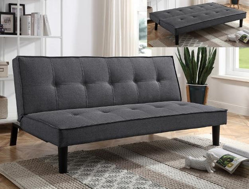Blair Gray Adjustable Futon Sofa - Lara Furniture