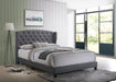 Rosemary Gray King Platform Bed - Lara Furniture