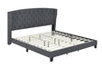 Rosemary Gray King Platform Bed - Lara Furniture