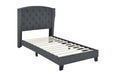 Rosemary Gray Twin Platform Bed - Lara Furniture