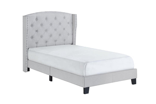 Rosemary Khaki Twin Platform Bed - Lara Furniture
