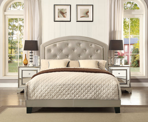 Gaby Gold Full Platform Bed - Lara Furniture