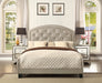 Gaby Gold Full Platform Bed - Lara Furniture