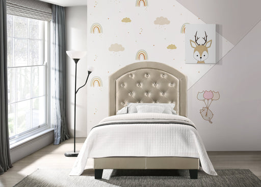 Gaby Gold Twin Platform Bed - Lara Furniture