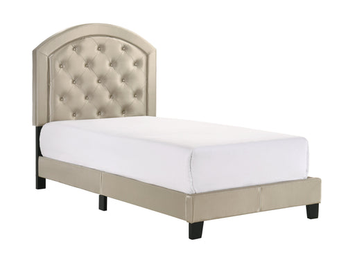 Gaby Gold Twin Platform Bed - Lara Furniture