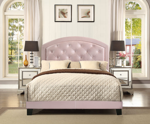Gaby Pink Full Platform Bed - Lara Furniture