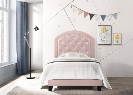 Gaby Pink Twin Platform Bed - Lara Furniture