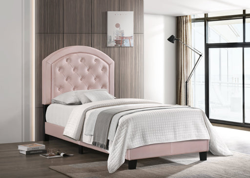 Gaby Pink Twin Platform Bed - Lara Furniture