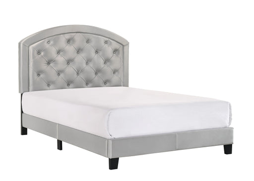 Gaby Silver Full Platform Bed - Lara Furniture