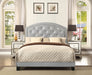 Gaby Silver Full Platform Bed - Lara Furniture