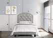 Gaby Silver Twin Platform Bed - Lara Furniture
