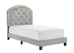 Gaby Silver Twin Platform Bed - Lara Furniture