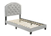 Gaby Silver Twin Platform Bed - Lara Furniture