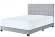 Florence Gray Upholstered Queen Bed - Lara Furniture