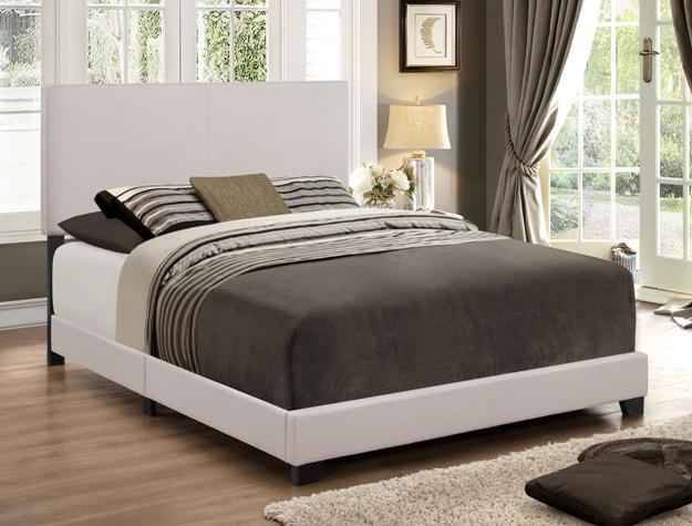 Erin Khaki Upholstered Full Bed - Lara Furniture