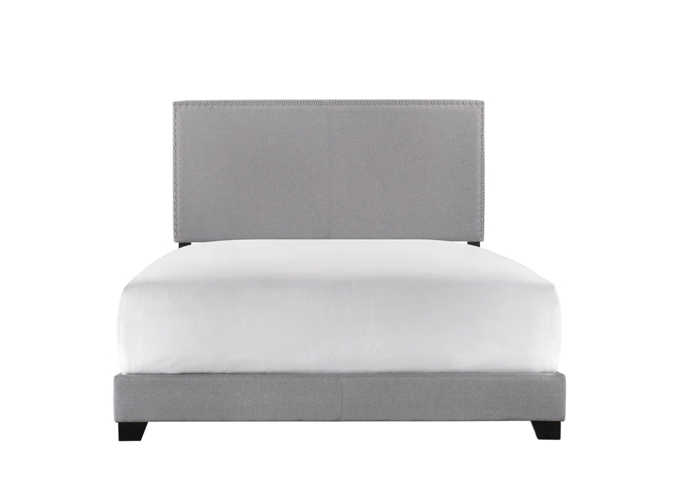 Erin Gray Upholstered Twin Bed - Lara Furniture