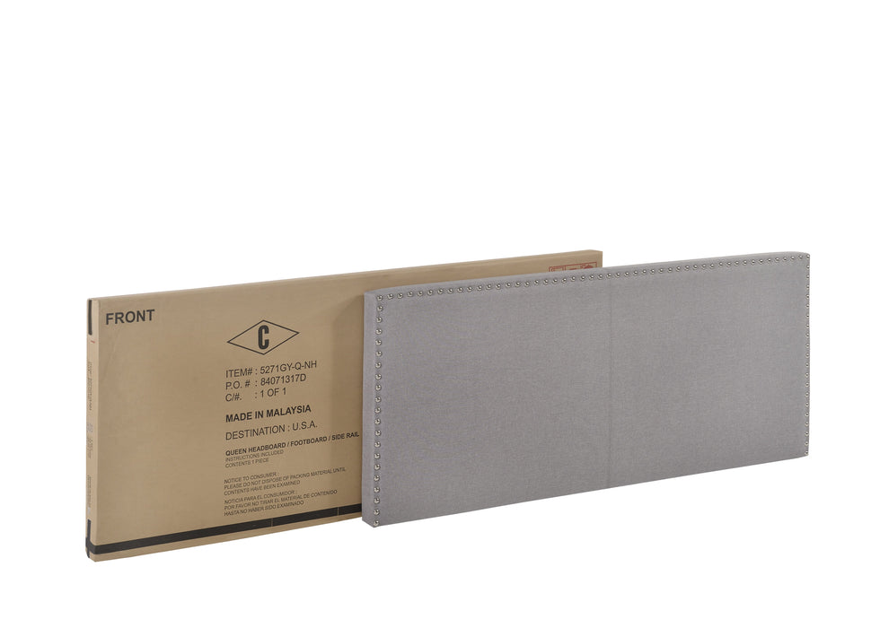 Erin Gray Upholstered Queen Bed - Lara Furniture