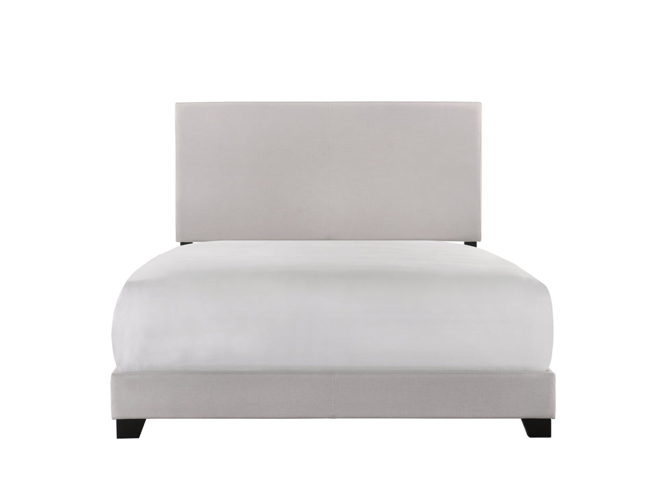 Erin Khaki Upholstered Full Bed - Lara Furniture