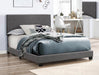 Erin Gray Faux Leather Twin Bed | 5271 *** - Lara Furniture