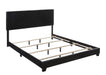 Erin Black Faux Leather King Bed - Lara Furniture