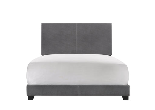 Erin Gray Faux Leather Full Bed | 5271 *** - Lara Furniture