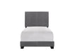 Erin Gray Faux Leather Twin Bed | 5271 *** - Lara Furniture