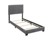 Erin Gray Faux Leather Twin Bed | 5271 *** - Lara Furniture