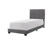 Erin Gray Faux Leather Twin Bed | 5271 *** - Lara Furniture