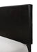 Erin Black Faux Leather Twin Bed - Lara Furniture