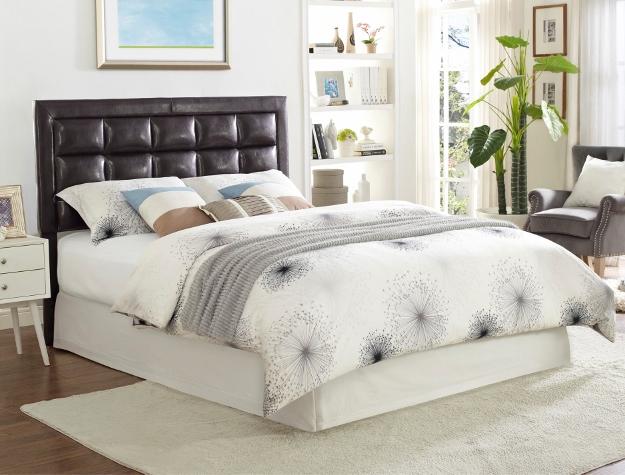 Twilight Espresso Faux Leather Full/Queen Headboard | 5278 - Lara Furniture