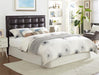 Twilight Espresso Faux Leather Full/Queen Headboard | 5278 - Lara Furniture