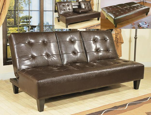 Bennett Adjustable Futon Sofa with Drop-Down Cup Holders - Lara Furniture