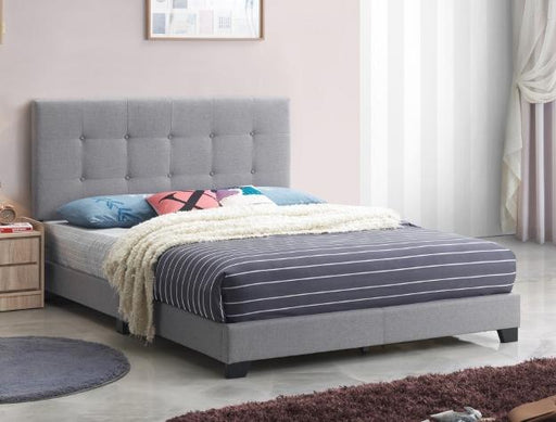 Rigby Gray Queen Platform Bed - Lara Furniture