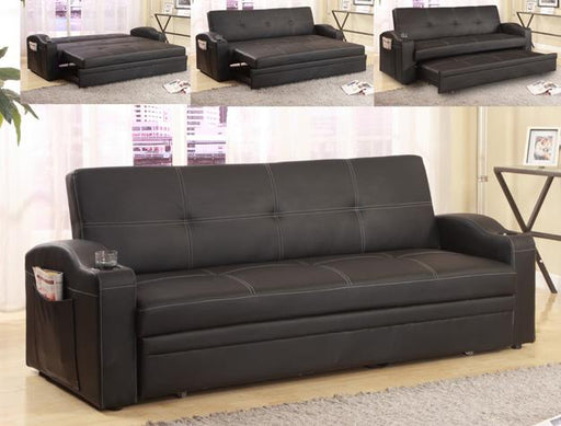 Easton Futon Sofa Bed with Cup Holders - Lara Furniture